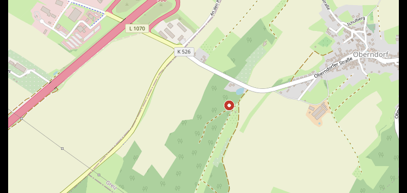 Kartenausschnitt: Pension Sachsenhof, Gartenstraße 5, Bad Klosterlausnitz – © OpenStreetMap-Mitwirkende